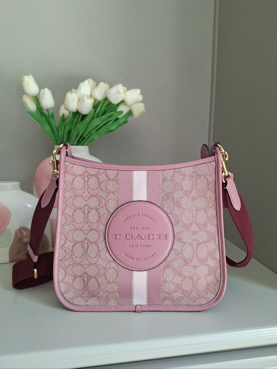 Coach Handbags - New! RARE Dempsey File Bag In Signature Jacquard With Stripe And Coach Patch